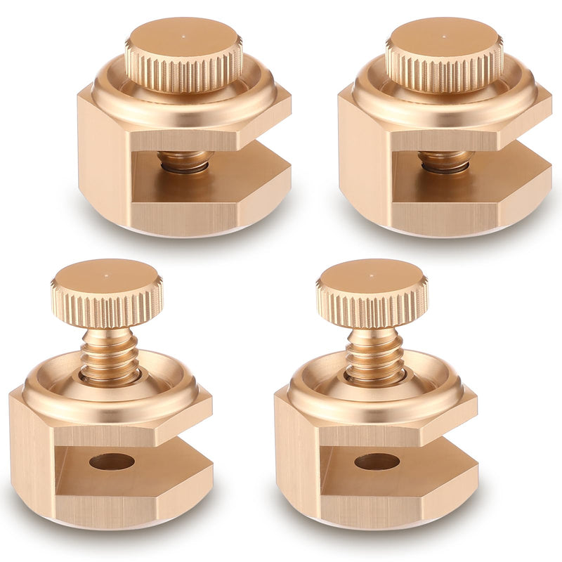 4 Pack Stair/Square Gauge Set for Framing Square, Stair Stringer Layout Tool for Circular Saw, Carpentry Squares and Rafter Layout, Aluminum Alloy Stair Gauge Tool