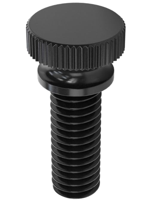 Nylon Thumb Screws, 3/8"-16 Thread (10, Black, 1") 1" 10