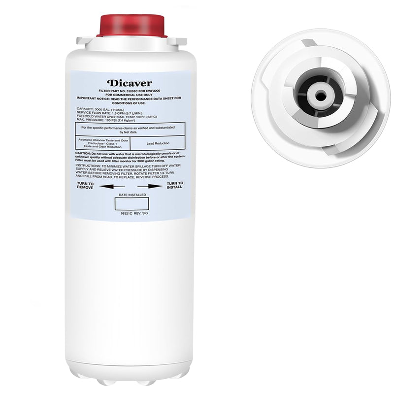 55898C Water Filter, Replacement for Halsey Taylor 55898C Filter Compatible with HWF172 Filter Replacement Filling Stations(1 Pack） 1 Pack