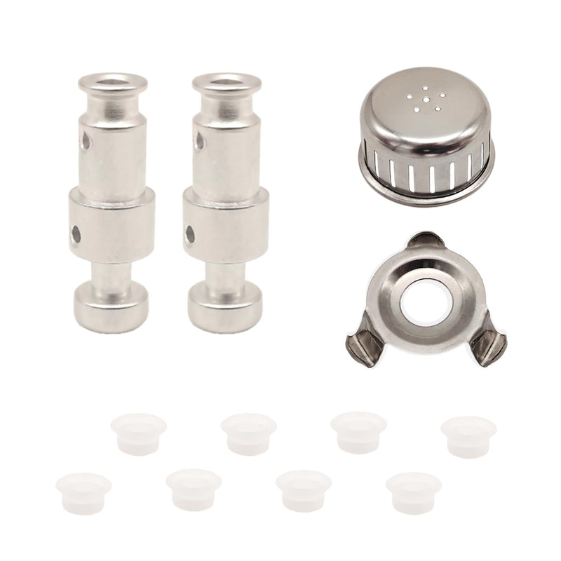 12 Pcs Float Valve for Instant Pot - Replacement Parts with 8 Valve Gaskets, Anti-Block Shield & Shroud Bracket - Premium for Duo 3, 5, 6 Qt, Duo Plus 3, 6 Qt, Ultra 3, 6, 8 Qt, Lux 3 Qt by Eiranoly