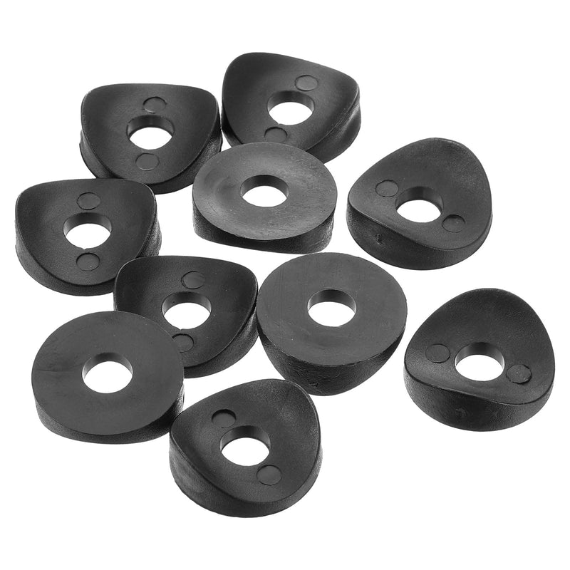 uxcell 10Pcs 8 x 25 x 3mm Plastic Round Washers, Spring Deck Washers, Concave Washer Spacer Hardware Machine Fastener for Secure Fixing and Assembly, Black 10