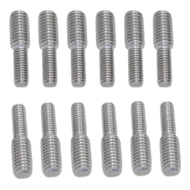 304 Stainless Steel Double Ended Screws Conversion Bolt Step Bolt Reducing Screw M6 to M8 Conversion Screw Thread Reducer Adapter 12PCS