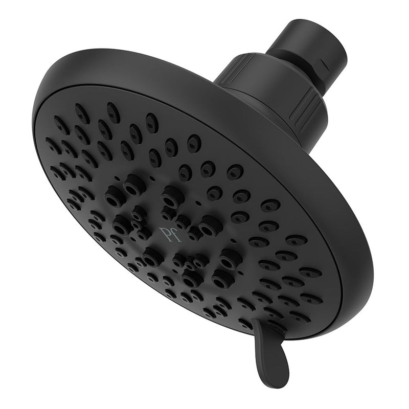 Pfister Universal Shower Head, Shower Arm Not Included, 5-Function, 1.75 GPM, Matte Black Finish, 015WS2UT01B Without QuickConnect