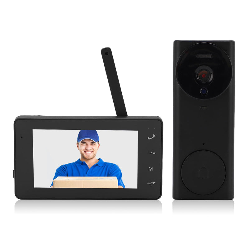 Video Doorbell, Video Intercom System, Night Vision, Two Way Voice, 170° Viewing Angle, Doorbell with Camera Monitor, Doorbell for Villa House Office Apartment