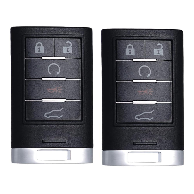 Keyless Entry Remote Push Start Button Smart Proximity Control Key Fob Replacement Fits for Cadillac SRX 2010 2011 2012 2013 2014 2015 ATS XTS 2013-2014 ELR NBG009768T 22865375