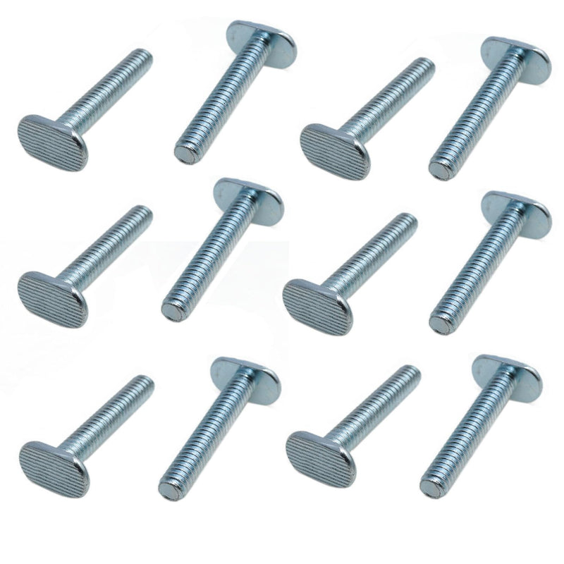 yukata T Track Bolts 1/4"-20 t Track Bolts t Slot Bolts General Purpose T-Track 1-1/2 inch Long T-Slot Bolts Woodworking fixtures and fixtures T-Track Fittings 12PCS