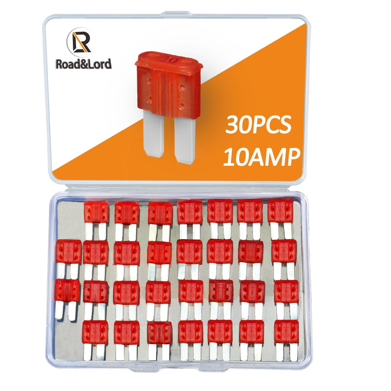 30PCS Micro 2 Blade Fuse ATR/APT Micro2 Fuse ATR/APT Blade Fuse Kit for Car Boat Truck SUV Automotive Replacement Fuses (10A) (10A) 10A