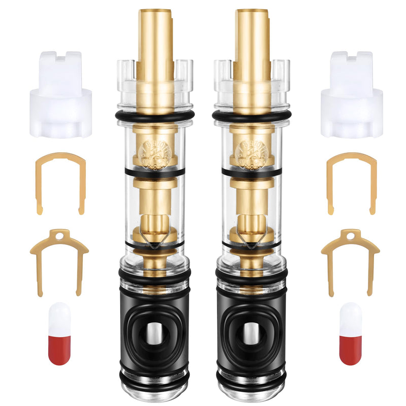 2 Pack 1225 Replacement Cartridge Compatible with Moen Single Handle Faucet/Showers, Dual Seal 1225/1225B Shower Cartridge Replacement Fits Bathroom Shower and Kitchen Sink Faucet Cartridge