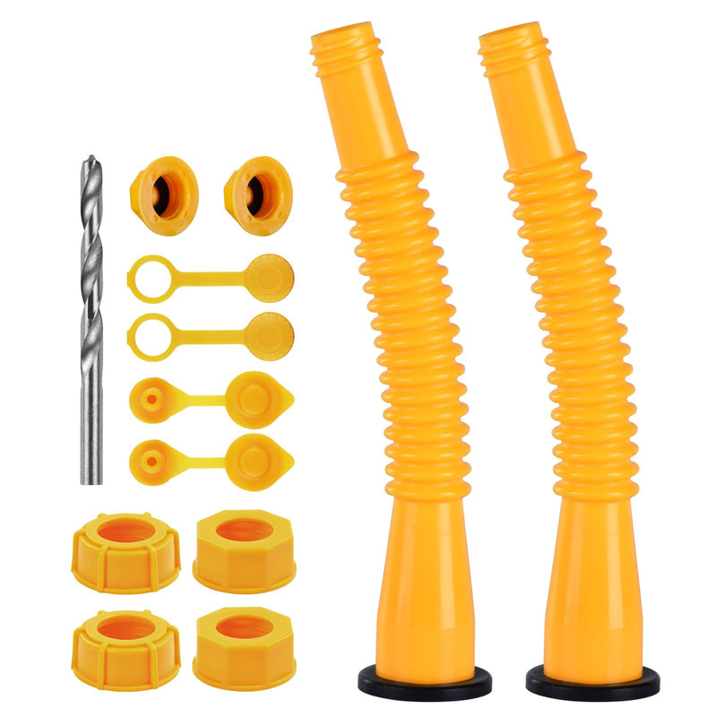 Gas Can Spout Replacement, Replacement Gas Can Spout. Gas Can Nozzle (2 Kit-Yellow) All gaskets are installed and ready to use upon receipt. For 1/2/5/10 gallon gas can. Easy and convenient to use - NewNest Australia