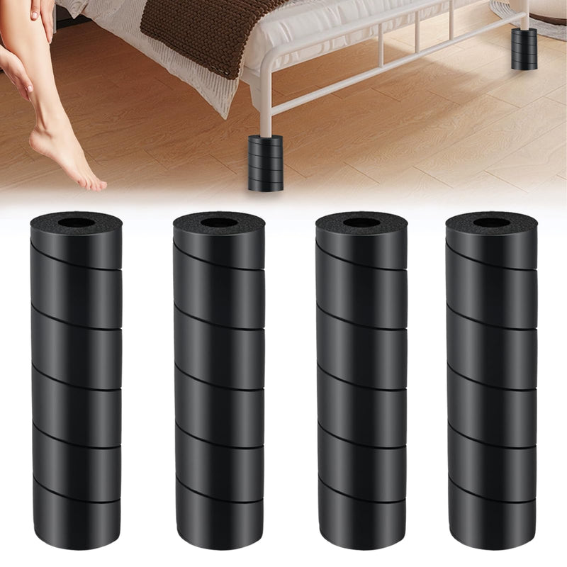 4 Pcs Bed Frame Toe Protectors, Non-Adhesive Bed Frame Leg Covers for Toe Savers, Toe Cushion for Any Furniture Leg - Prevents Toe Injuries from Hitting Hard Furniture Legs Cylindrical 4 Pcs