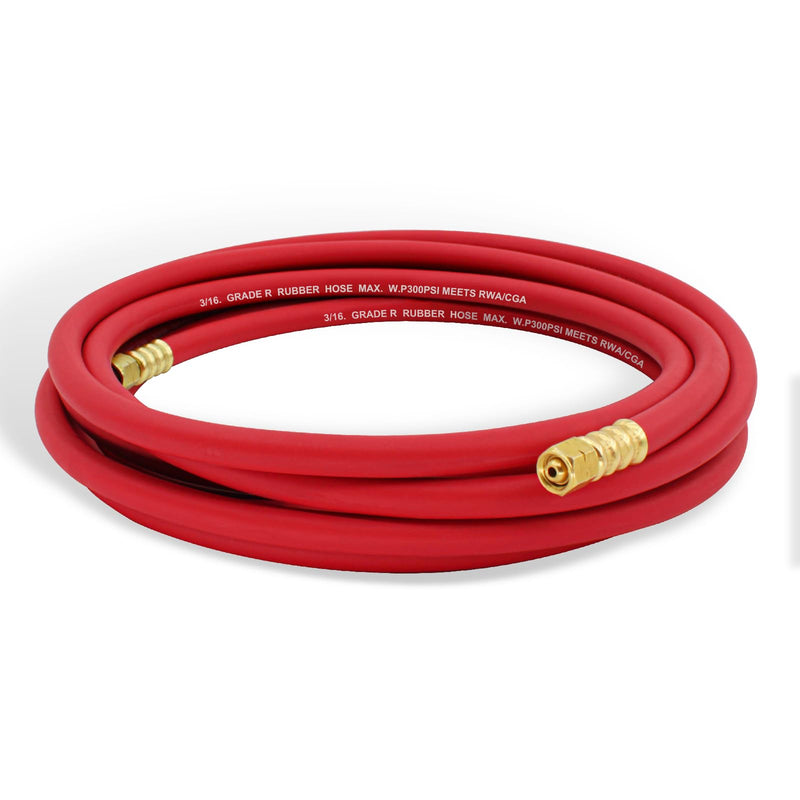 RX WELD RX WELD Air Acetylene Torch Hose, 15 Feet A Size | 3/8"-24 LH Thread, for AR-B/AR-MC Regulators
