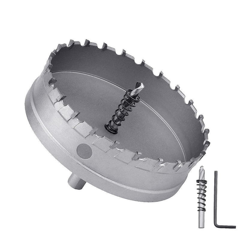 168mm / 6.6 inch Metal Steel Hole Saw with 2 Drill Bits, Hole Cutter for Thick Metal,Stainless Steel,Iron and Wood (168mm / 6.6 inch) 168mm / 6.6 inch