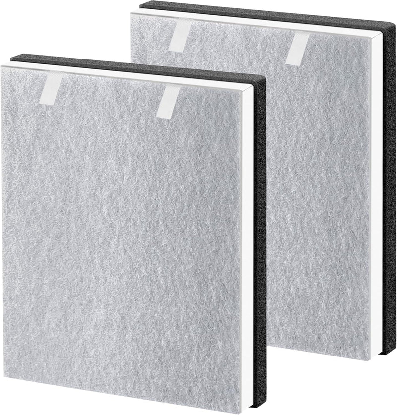 2 Pack Vital 100 True HEPA Replacement Filter Compatible with LEVOIT Vital 100 Air Purifier, H13 and High-Efficiency Activated filter Set, Part Number 100-RF