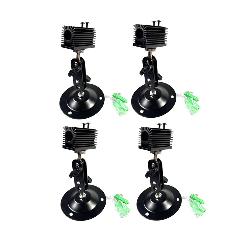 Laser Positioning Bracket 12mm, 360-Degree Adjustable, Black Alumina, 4-Pack 12mm-4pack