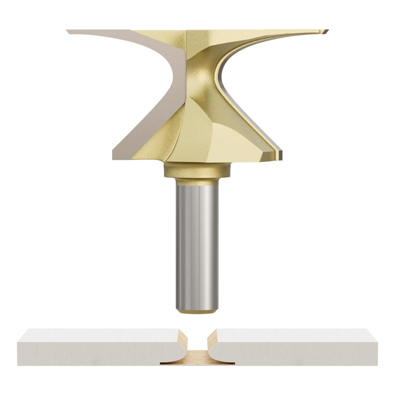 CSOOM 1/2" Shank R50 Arc Bending Router Bits， Woodworking Router Bits Arc Bending Integrated Knife Router Bits for Woodworking Milling Cutter Milling Cutter Sharp Sturdy