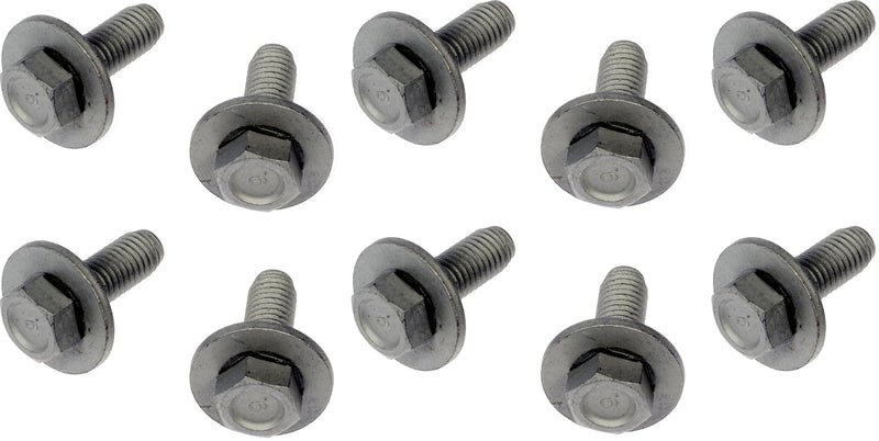 Dorman 700-089 Splash Shield Screw Bolt with Captive Washer - M10-1.5 X 26.5 mm, 10 Pack