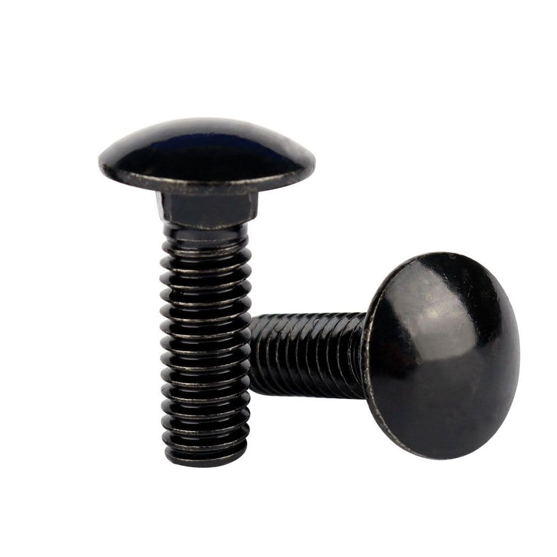 1/4-20 x 3/4" Carriage Bolts Screws Black Finish, Round Head Square Neck, 304 Stainless Steel 18-8, UNC Full Machine Coarse Thread, 20Pcs 1/4-20 x 3/4" (20 Pcs)