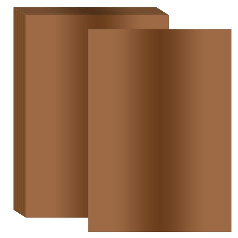 PATIKIL 11.7x8.3" Hot Stamping Foil Paper Sheet, 40 Sheets A4 Heat Transfer Hot Stamping Paper Foil for Leather DIY Logo Decor Craft Gift Package Scrapbook Card, Brown