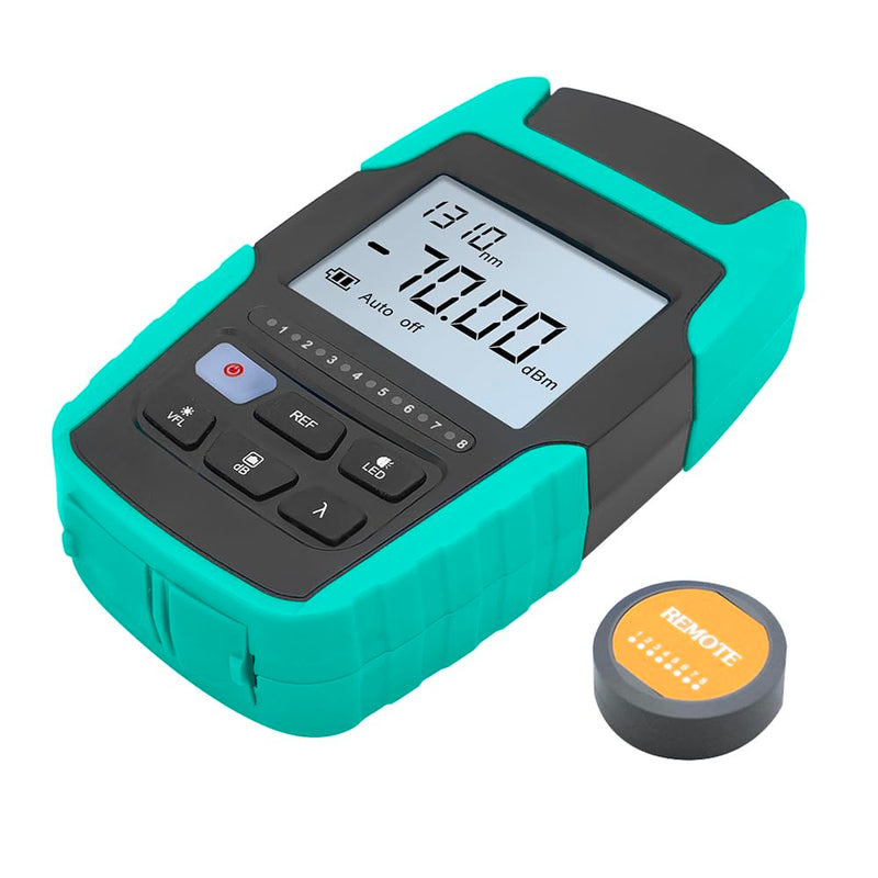 TM530 4-in-1 Fiber Optic Tester — Optical Power Meter -70~+10 dBm, 10km VFL Visual Fault Locator, RJ45 Cable Tester & LED Light, Rechargeable, FC/SC/ST Fiber Light Meter