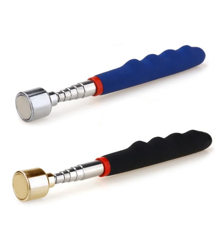 20 lbs Magnetic Telescoping Pick Up Tool for Small Metal Tools Extends from 7 to 30 inches / 185-720mm(Black Gold+Blue)