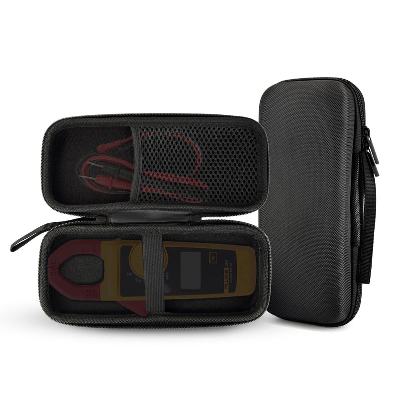 EVA Hard Shell Storage Bag Carrying Case for Fluke F301/F302+/F303/F305/362 Multimeter Testers Case Bag (Black) Black