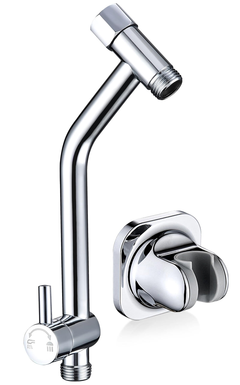 G-Promise All Metal Shower Diverter, Handheld Holder Included, 3-Way Diverter for Handheld and Fixed Shower Head ∣3-Settings Universal Bathing System Replacement Part(Chrome)