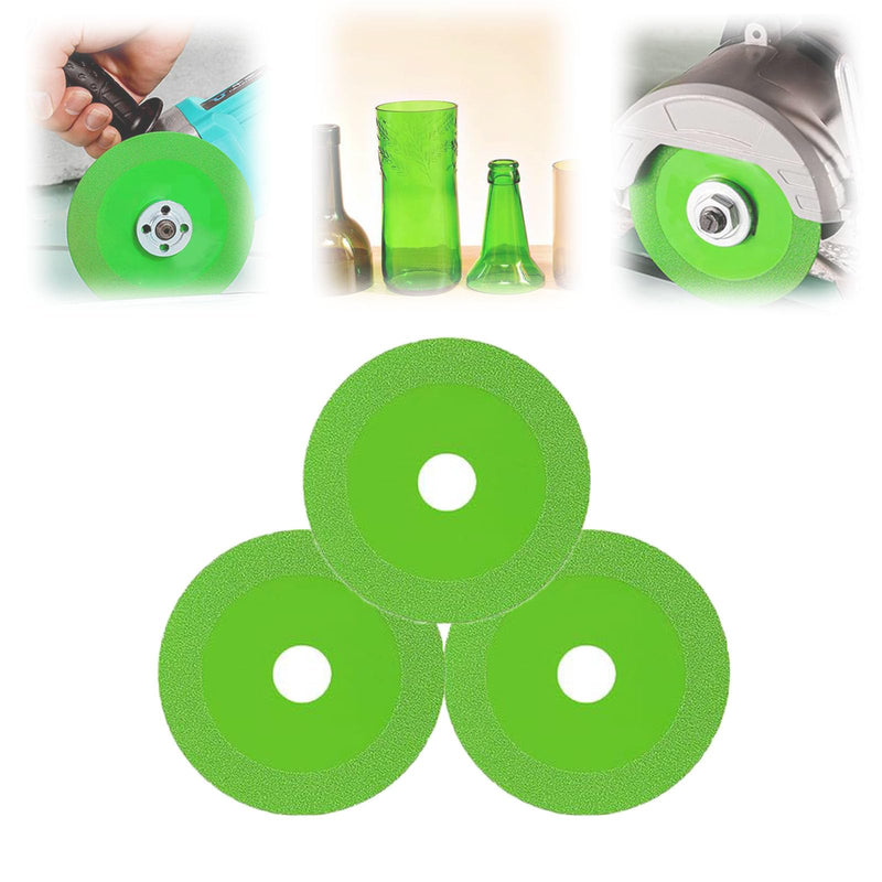 Rock Slab Grinding Disc, Glass Cutting Disc, Klyzor Glass Cutting Disc, Indestructible Disc for Angle Grinder, Rock Saw for Cutting Rocks (3 PCS) 3 PCS