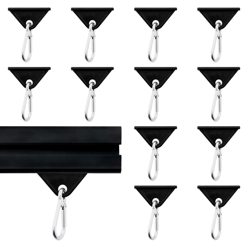 12 Pack 3030/4040 Extrusion Sliding Hook for 30/40 Series T-Slot V-Slot Aluminum Extrusion Hardware Accessories Black 30/40-Sliding Hook