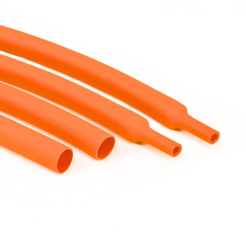 1/8" 3:1 Heat Shrink Tubing Roll, Dual Wall Adhesive Lined Wire Heat Shrink Tube Insulation Sealing Waterproof Oil-Proof Anti-Friction (Orange, 16.4ft) Orange 3.2mm(1/8")-16.4ft