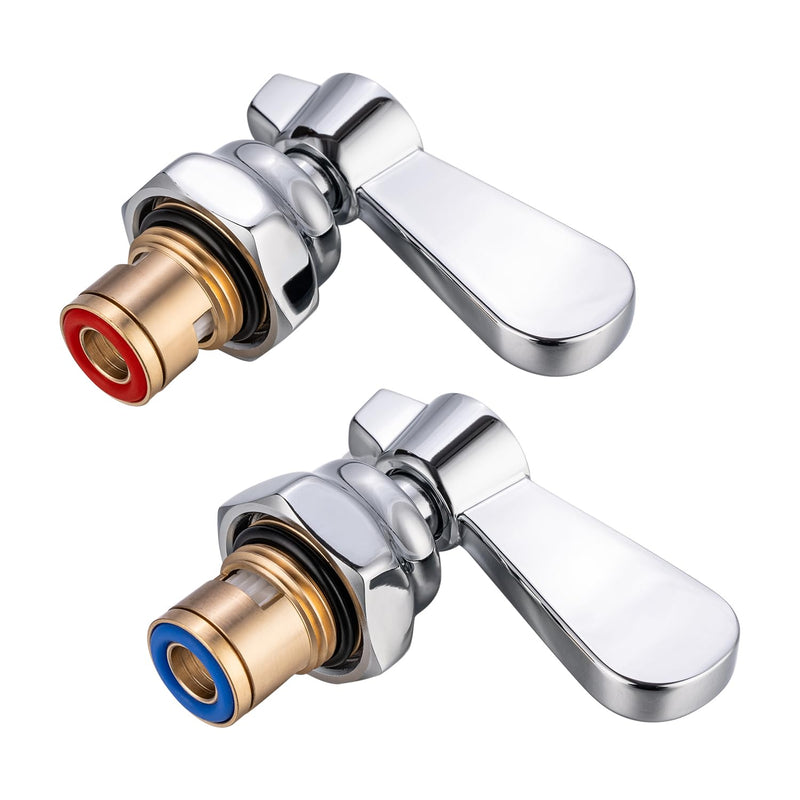 Lead-Free Brass Faucet Cartridge Valve Stems & Handles Assembly Kit, Hot and cold