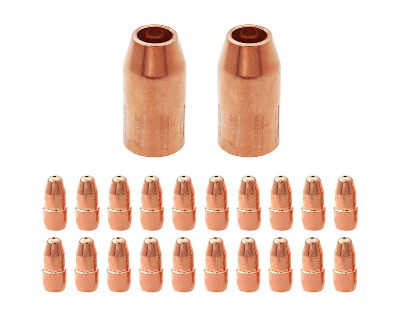 22PK Mig Kit Replacement For Tweco Velocity VTS35 .035 Tips and VNS50F Nozzles. (22 PK 035 KIT) 22 PK 035 KIT
