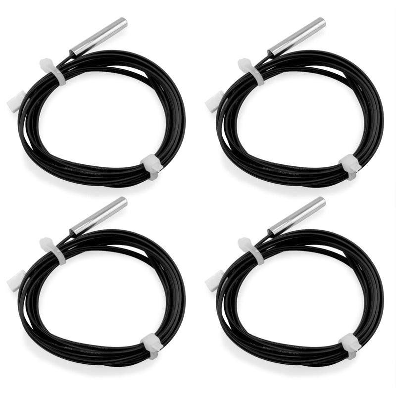 4pcs NTC 10K 3950 Thermistor 1 M, 10K Thermistor Temperature Sensor Probe, Stainless Steel 3950 NTC 10K Temp Sensor Probe use for Water Dispenser/Refrigerators/Freezers,etc. 4pcs NTC 10K 3950 Thermistor 1 Meter