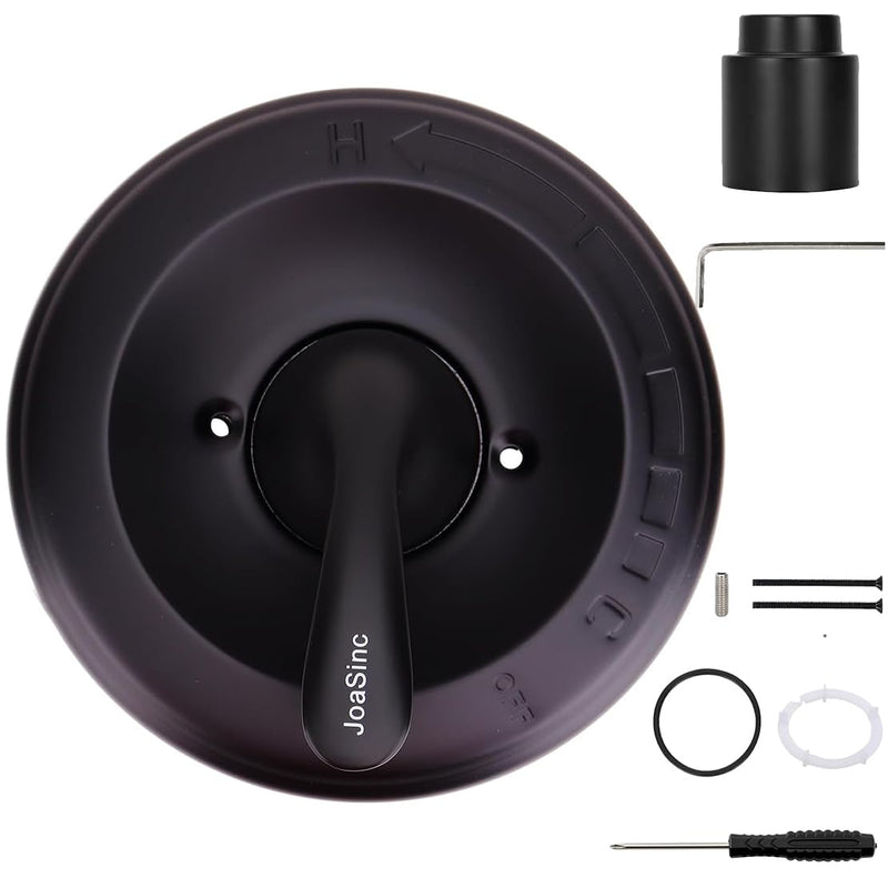 T13020-BL Matte Black Shower Handle Replacement for Delta Classic 13 Series Single-Function Shower Valve Trim Kit,Faucet Parts Fit Delta Shower Valve R10000 Series (Only Handle,Cartridge Not Included) Shower Handle(Cartridge NOT Included)