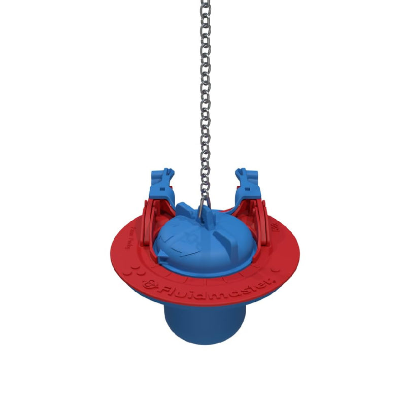 Fluidmaster 523A-009-T4 Super 2 in, or 3 in. Toilet Flapper, Red/Blue