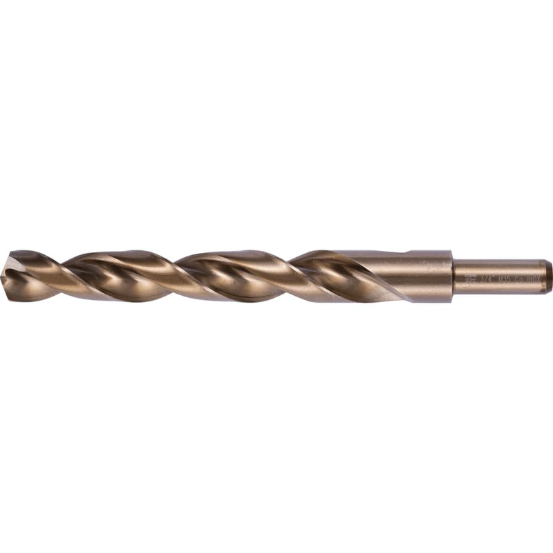 PFERD HSS Twist Drill 3/4" M35 (Co5) INOX 135° Split Point Jobber-Length Premium Cobalt Drill Bits for Tough Materials, Stainless Steel, Non-Ferrous Metals (Pack of 1) - Part 20074 Cobalt Steel 3/4"