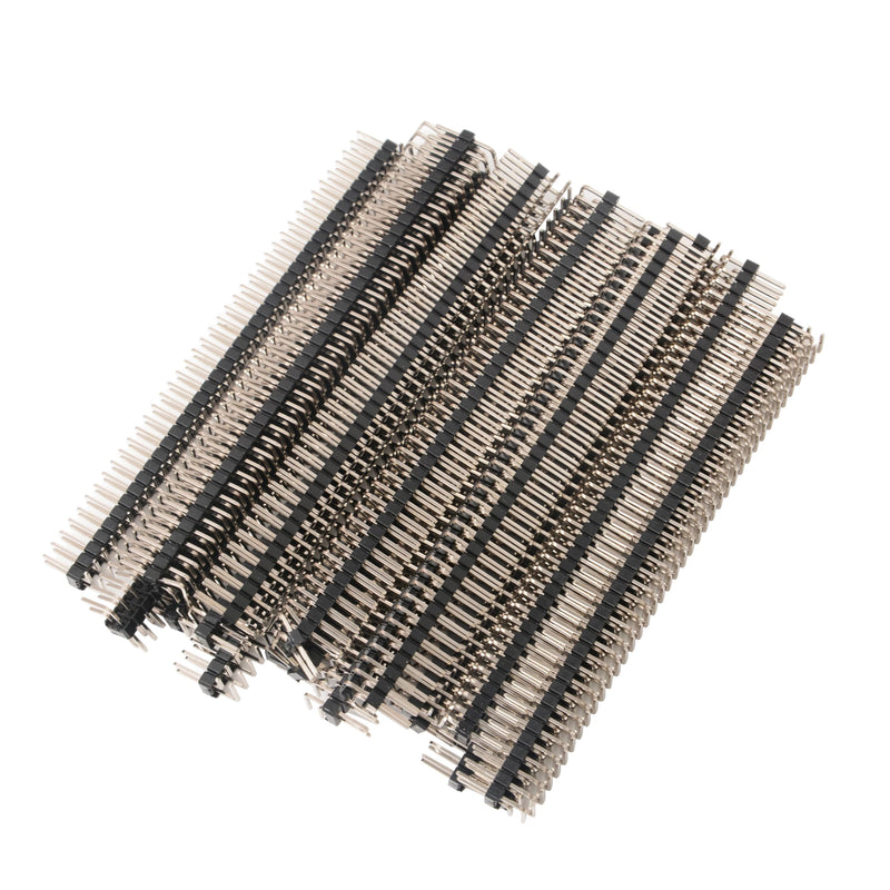 20Pcs 2.54mm 2 x 40-pin Breakaway Double Row Right Angle PCB Pin Headers Connector for Prototype Shield