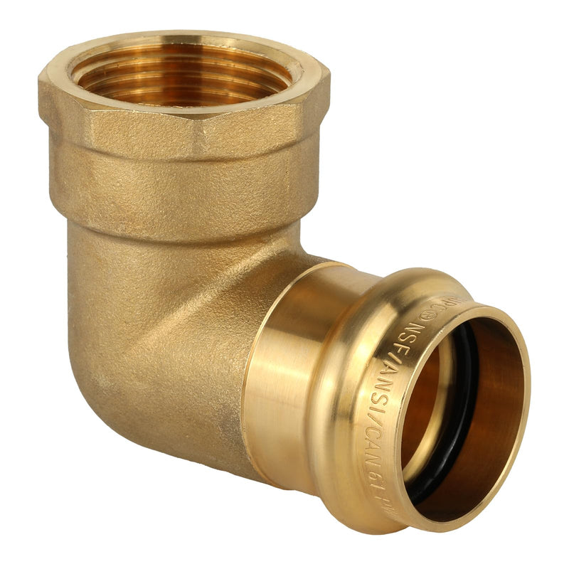 2Pcs EFIELD 1"Copper Press Female Elbow,Press x Female NPT(PRESS215-2) 2 1" PRESS X 1" FEMALE