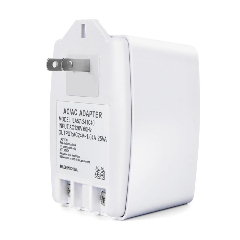 24V AC Transformer, 24 Volt 25VA Door Bell Transformers Compatible with Nest, Ecobee, Sensi, Honeywell, Nest Hello and All Versions of Ring Doorbells Thermostat