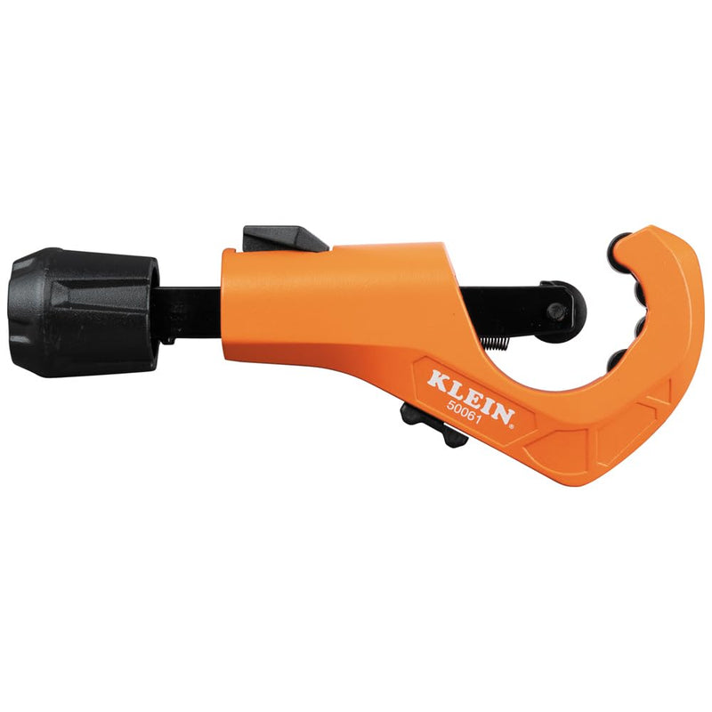 Klein Tools 50061 Quick-Adjust Tubing Cutter, 1-5/8-Inch O.D. Cutting Capacity for Copper and Aluminum, Compact, Retractable Telescoping Deburring Tool