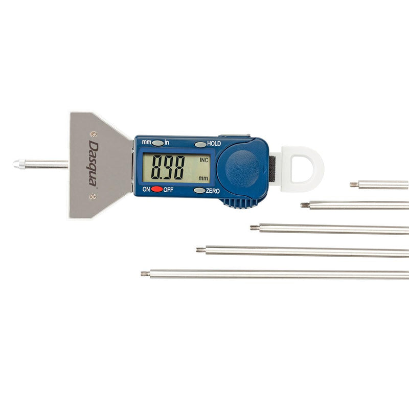 Dasqua 4710-1205 7 Piece 0-16-Inch Electronic Depth Gage Set