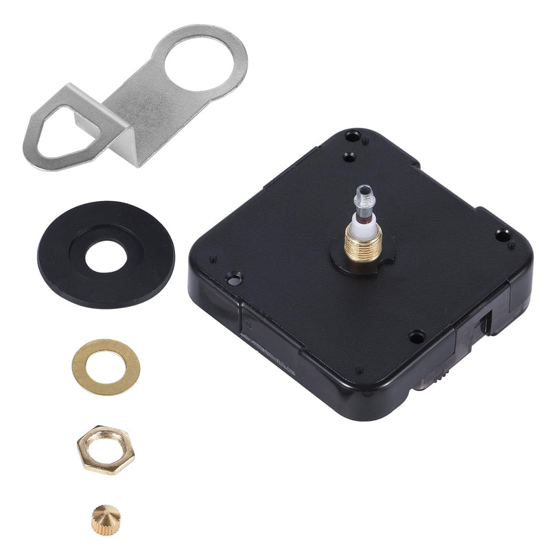 Quartz Clock 12888 Movement Replacement, Black Wall Clock Mechanism Replacement Clock Motor Battery Operated Wall Clock Repair Parts Kit for Wall Clock Without Second Hand & DIY