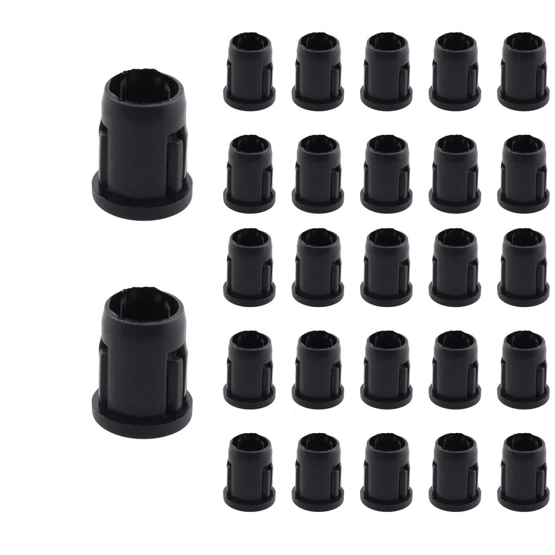 100PCS Plastic Lampholder Lampshade 5mm Bulb Socket Lamp Light Emitting Diode Holder Plastic Bezel Mount LED Clip Black