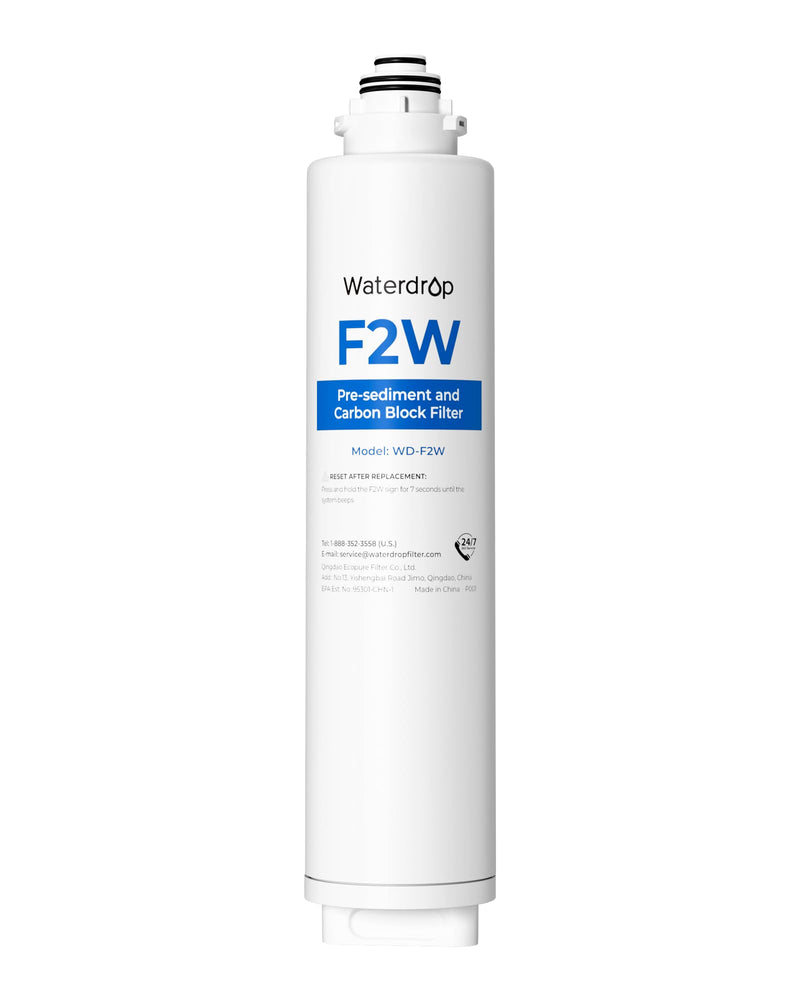 Waterdrop F2W Filter, Only Replacement for X8-PRO & X12-PRO RO System