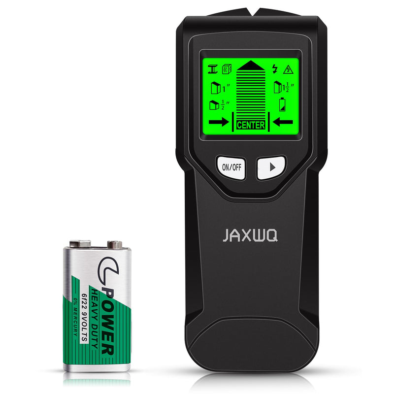 Stud Finder Wall Scanner - 5 in 1 Stud Finder Tool w/Smart Chip and HD LCD Display, Stud Detector Beam Finders for the Center and Edge of Wood AC Wire Metal Studs Joist Pipe (black Seaweed)