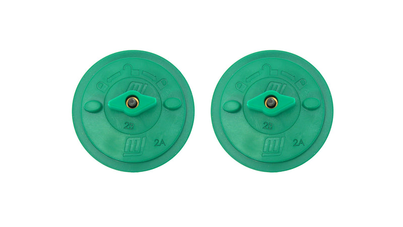 MICROJIG Matchfit Ring Clamps (2-Pack) - Twist-to-Tighten Cam-Action Clamps for Dovetail Track System - Low Profile, Secure Workholding for Woodworking, CNC, Router, and more, CN-P2K2