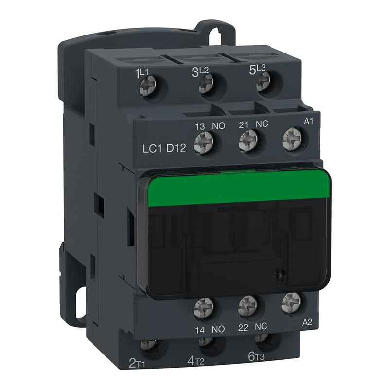LC1D12G7 Contactor nonreversing 12A 7.5HP at 480VAC 3 Phase 3 NO 120VAC 50/60Hz coilXinyangye