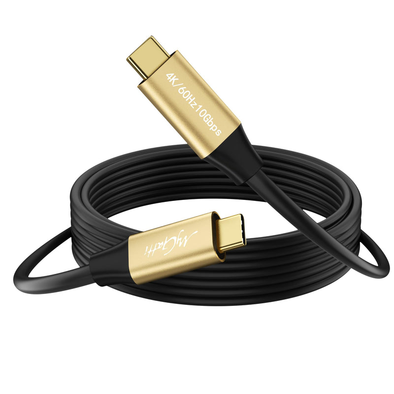 Ultra Long 4K USB C Cable 20 FT, Full Feature USB-C to C Cable, USB 3.1 Gen 2, Supports 4K@60Hz Video Output, 65W PD Fast Charging, 10Gbps Data Transfer, For Smartphone, Laptop, Tablet, TV, Monitor