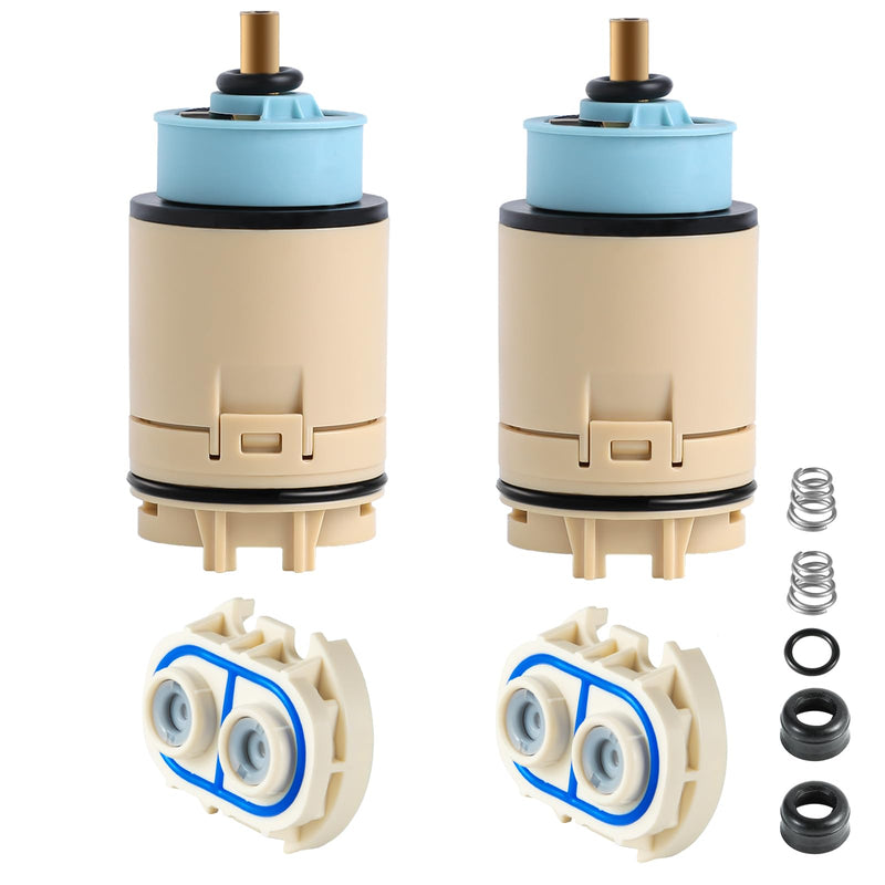 RP70538/RP73625 Single Function Pressure Balance Cartridge, Shower Valve Cartridge Compatible with Peerless/Delta Single Handle Tub/Showers Faucet (Includes cartridge and check valve) (2 Pack) 2