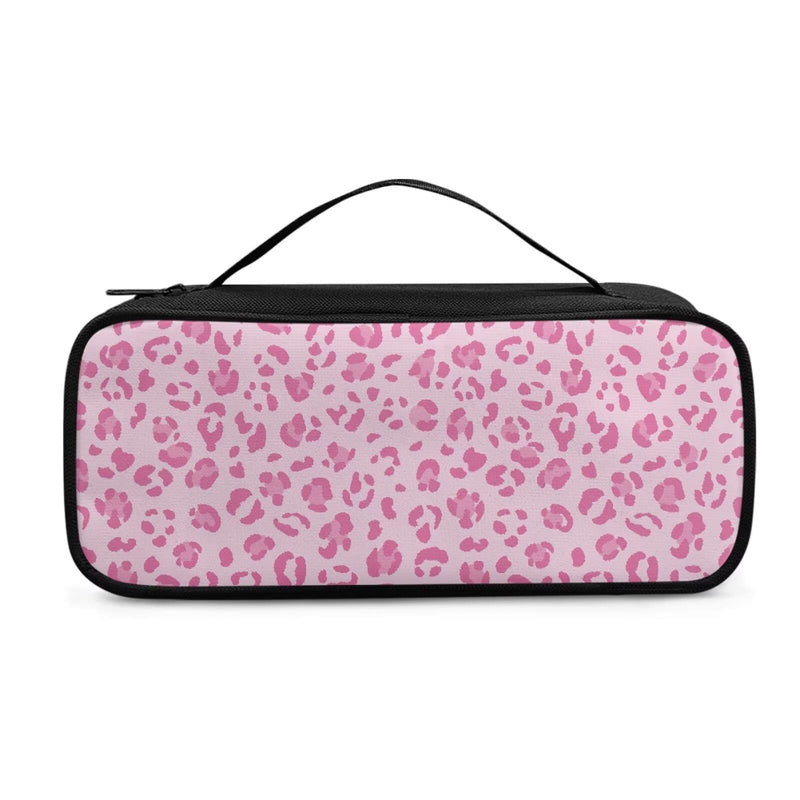 Pink Leopard Print Stethoscope Case Fits 3M Littmann Classic III,Lightweight II S.E,MDF Acoustica Deluxe Dual Head,Cardiology IV,Stethoscope Holder for Nurse Accessories for Work Pink Leopard Print