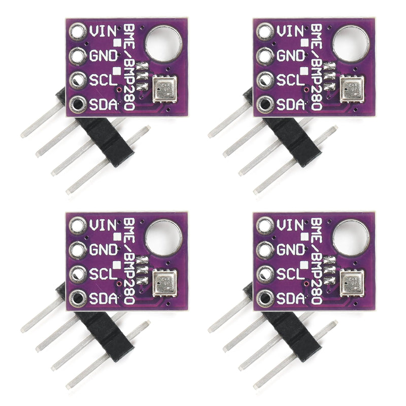 4PCS BME280 5V Sensor Module Atmospheric Pressure Temperature Humidity Sensors I2C SPI Breakout GY-BME280 5 V-4P